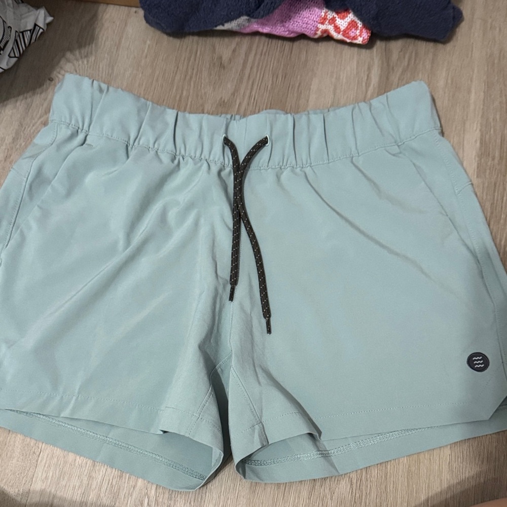 Women's Athletic Shorts in Mint Green